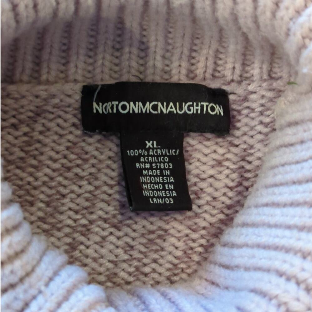 Norton McNaughton Womens Purple Ombre Turtleneck Sweater Size XL Cozy Warm - Picture 3 of 6